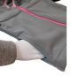 Preview: Softshell Jacke Grau mit Reflektorstreifen