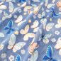 Preview: Carmen Sommerkleid Schmetterlinge Blau