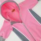 Preview: Gr. 56/62 Overall Softshell Rosa Grau mit Reflektorband