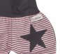 Preview: Kurze Pumphose Shorts Buxe Sommerhose Gestreift mit Stern Applikation