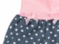 Preview: 3/4 Hose Mädchen Pumphose Babyhose Gepunktet mit Schleifen Grau Rosa