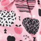 Preview: Shorts Äpfel Rosa Schwarz