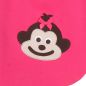 Preview: Strampelsack Affen Applikation Pink