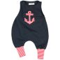 Preview: Baby Strampler Einteiler Strampelanzug Maritim Anker Unisex