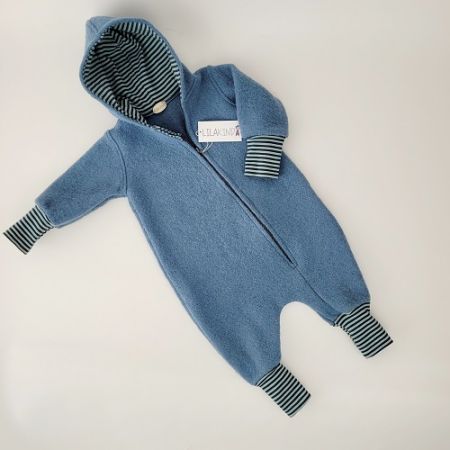 Walkoverall Blau Gestreift Gr.80/86