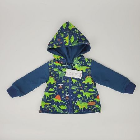 Sweatjacke Dinos Blau Gr. 68/74