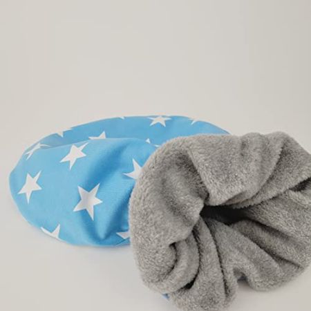 Strampelsack Sterne Jeansblau Weiß