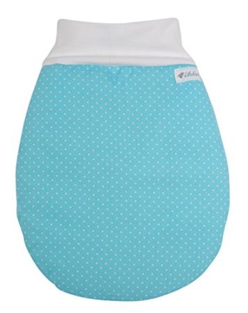 %Sale% Strampelsack wattiert Punkte Türkis Gr. 0-6 Monate