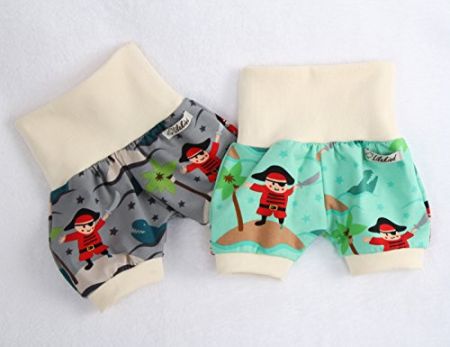 2 Teiliges Set Kurze Pumphose Sommerhose Piraten 62/68