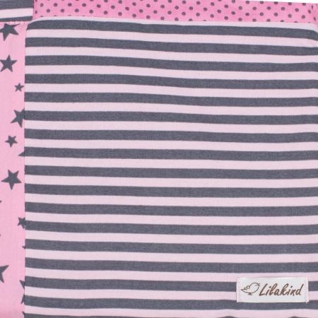Babydecke Krabbeldecke Rosa 75cm