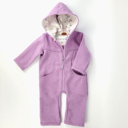 Walkoverall Flieder Blumen Gr.80/86