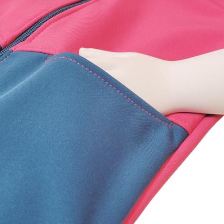 2 tlg. Softshell Set Jacke & Hose Fuchsia Blau