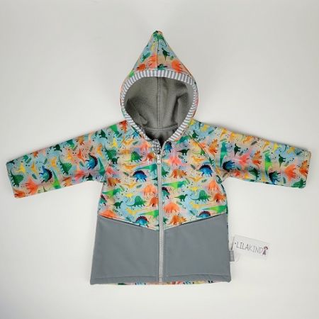 Jacke Softshell Dinos Grau Gr. 74/80