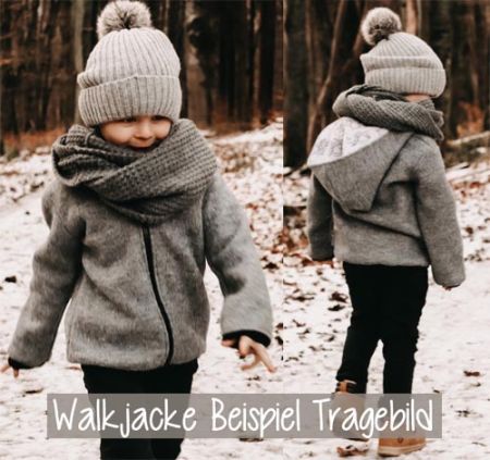 Walk Kapuzen Jacke Altrosa Sterne