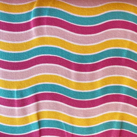 Jersey Sommerkleid Streifen gestreift bunt