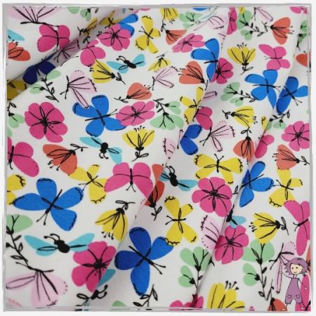 Teller-Rock Blumen und Schmetterlinge