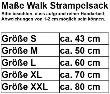Walkloden Strampelsack Petrol Streifen