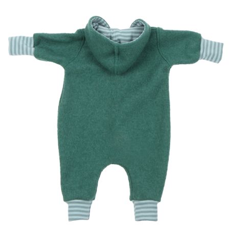 Walkloden Kapuzen Overall Grün