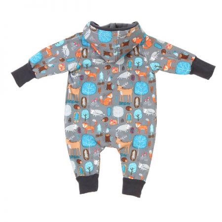 Overall Softshell Waldtiere Grau