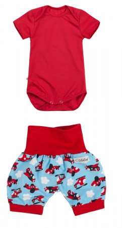 Shorts Flugzeuge Hubschrauber Blau Rot