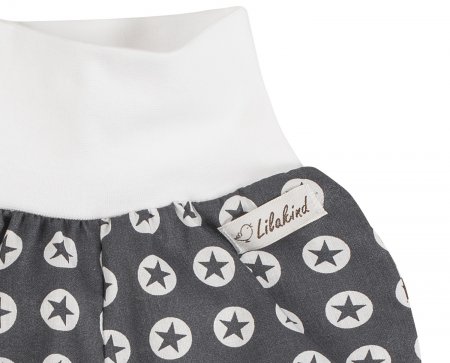 Kurze Baumwoll Hose Kreise Grau