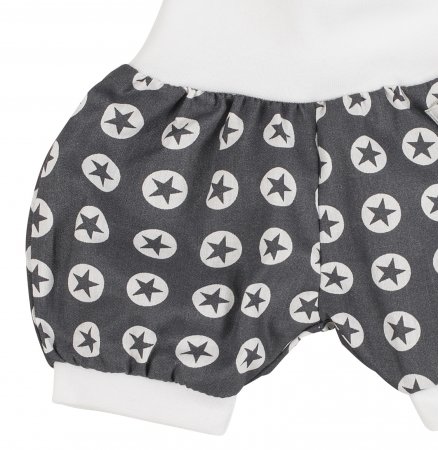 Kurze Baumwoll Hose Kreise Grau