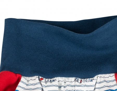 Shorts mit Taschen Rot Blau