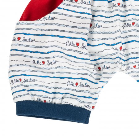 Shorts mit Taschen Rot Blau