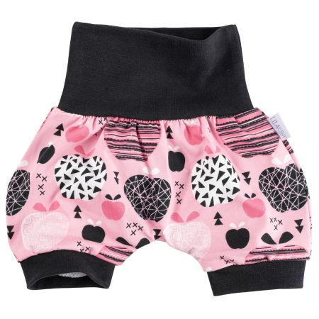 Shorts Äpfel Rosa Schwarz