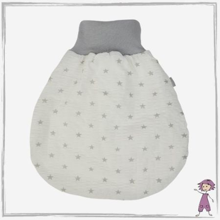 Krepp Strampelsack Sterne