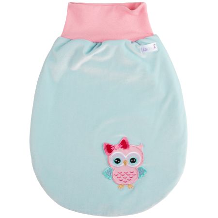 %Sale% Samt Schlafsack Eule Gefüttert Gr. 0-3