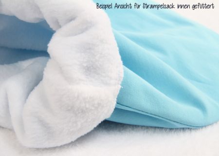 Jersey Strampelsack Sterne Rosa Weiß Gefüttert 0-3 Monate