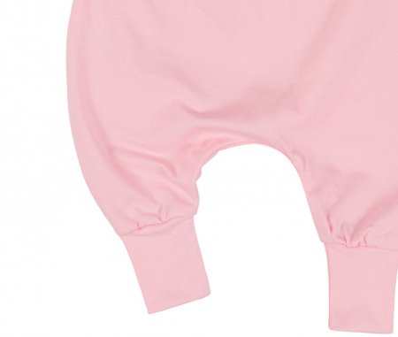 Baby Mädchen Strampler Einteiler Strampelanzug Schleife Uni Rosa
