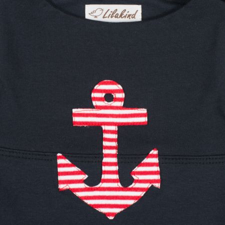 Baby Strampler Einteiler Strampelanzug Maritim Anker Unisex