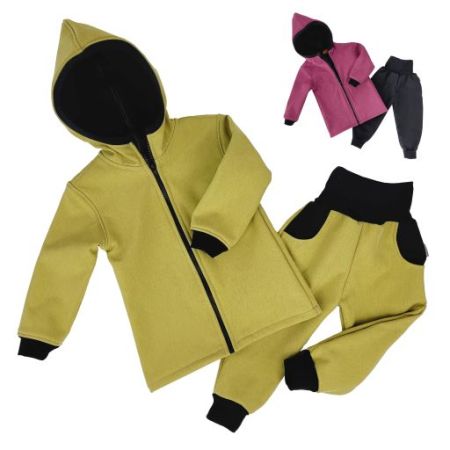 2 tlg. Softshell Set Jacke & Hose Meliert