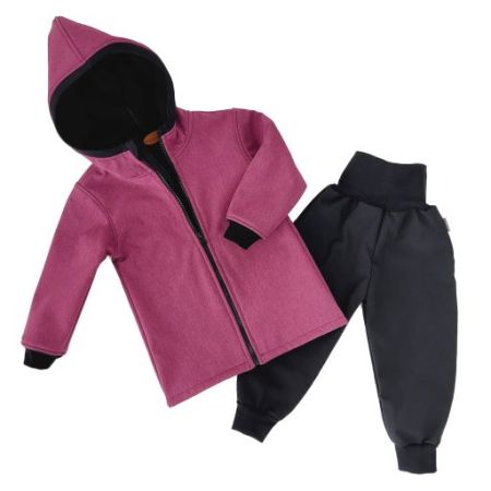 2 tlg. Softshell Set Jacke & Hose Meliert