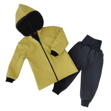 2 tlg. Softshell Set Jacke & Hose Meliert