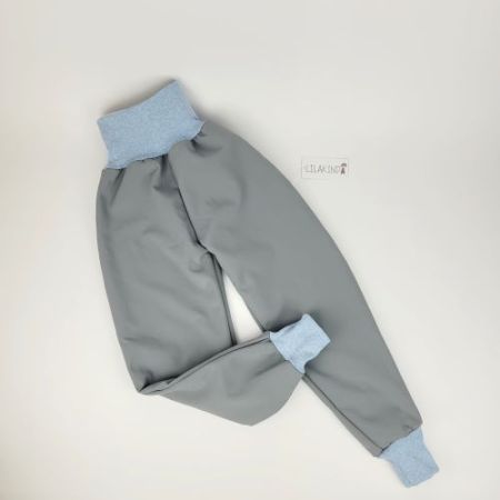 Softshellhose Grau Hellblau Gr.116/122