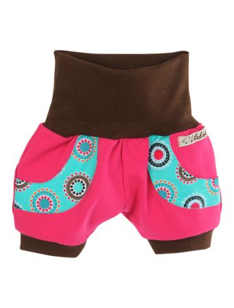 Kurze Pumphose Shorts Buxe Sommerhose Blumen Patchwork