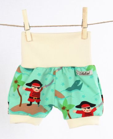 %Sale% Kurze Pumphose Shorts Buxe Sommerhose Piraten Motiv 62/68
