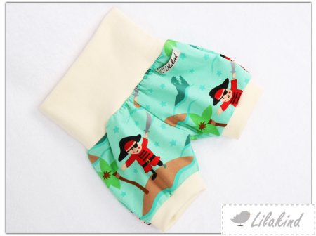 %Sale% Kurze Pumphose Shorts Buxe Sommerhose Piraten Motiv 62/68