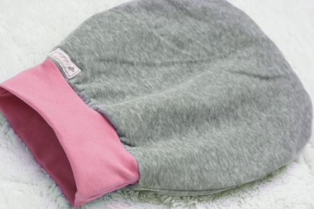 %Sale% Strampelsack Nicki Grau Meliert Rosa Gr. 0-6 Monate