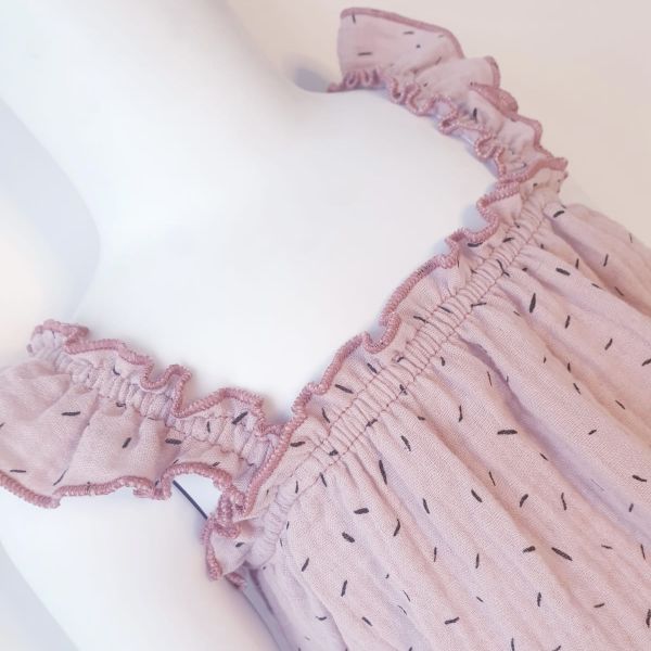Musselin Träger Kleid
