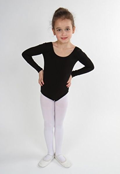 %Sale% Mädchen Langarm Ballettbody Trikot Ballettanzug Balletttrikot 110/116