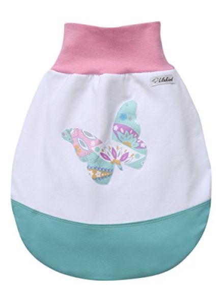 Strampelsack Schmetterling Gefüttert