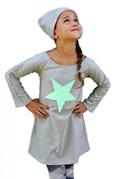 %Sale% Kleid Langarm mit Stern Applikation 92/98