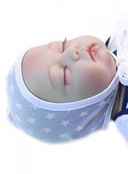 Neugeborenen Mütze Sterne Blau Rosa