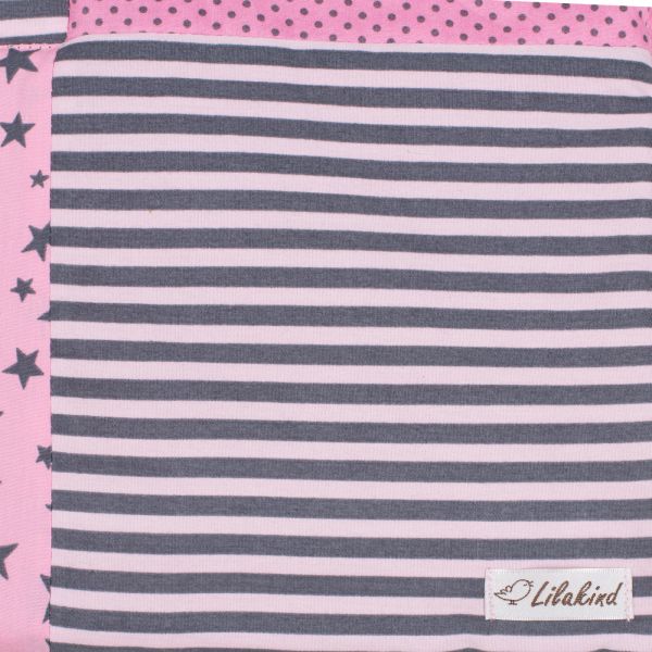 Babydecke Krabbeldecke Rosa 75cm