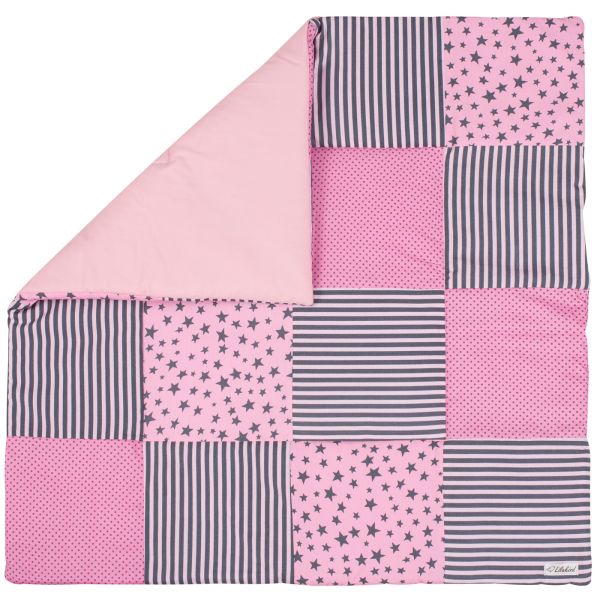 Babydecke Krabbeldecke Rosa 75cm