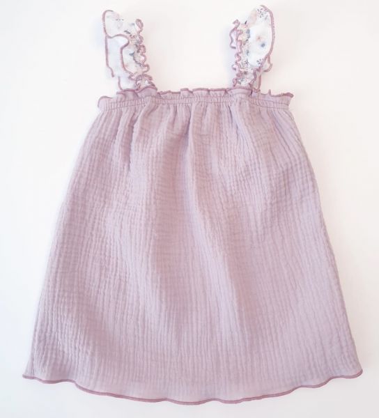 Musselin Träger Kleid